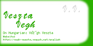 veszta vegh business card